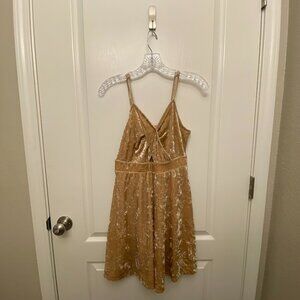 Crushed Velvet Mini Dress